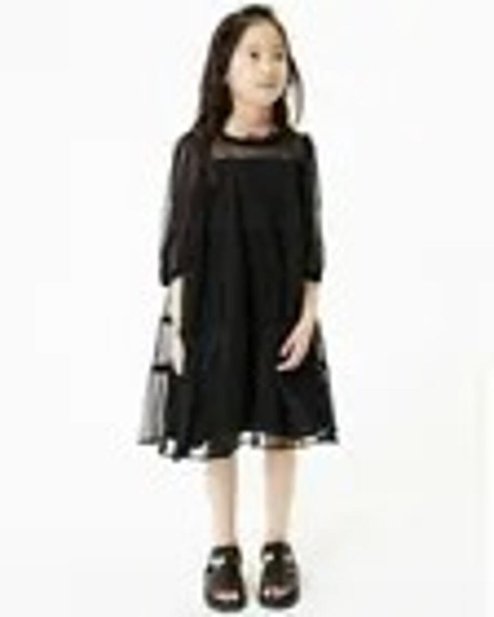 NEXT Girls Black Tiered Mesh Tulle Dress – Size 8